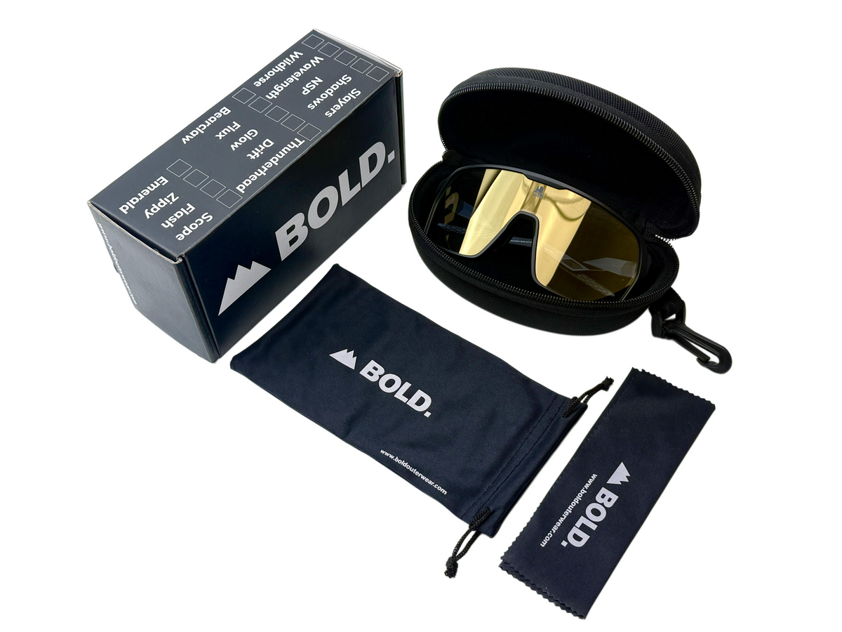 Run Rabbit Run Glow Photochromic Sunglasses Black/Gold