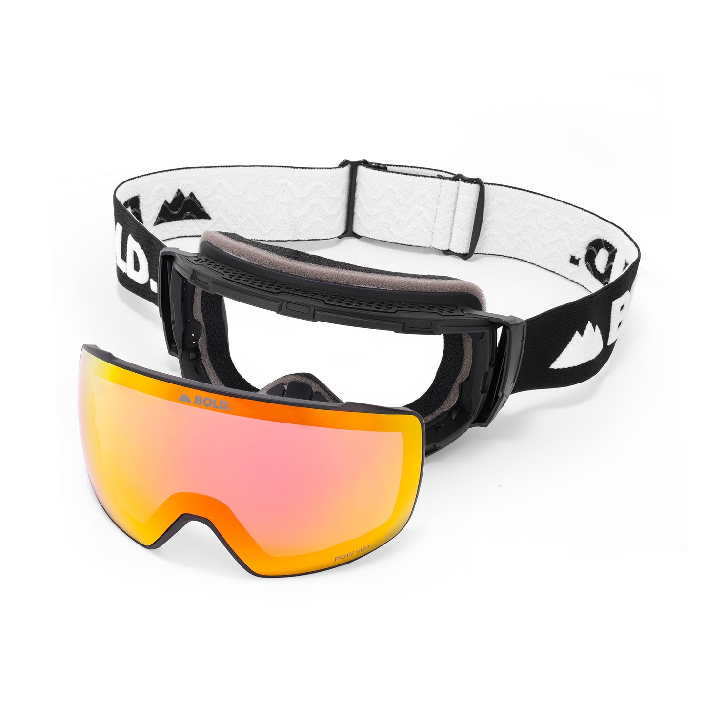 Rambler Ski Goggle Package w/ Bonus Lens & Hard Case (Over Glasses)