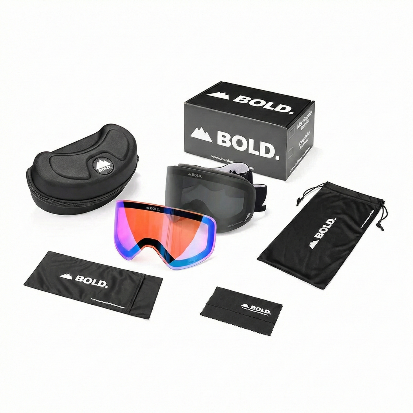 Morningside Max AutoTint Photochromic Ski Goggle Package w/ Bonus Lens & Hard Case