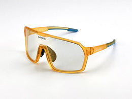 BOLD Drift photochromic sunglasses — clear lens in shade and overcast