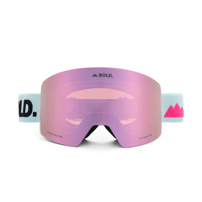 BOLD Youth Girl Morningside Magnetic Ski Goggle Package w/ Bonus Lens - front view