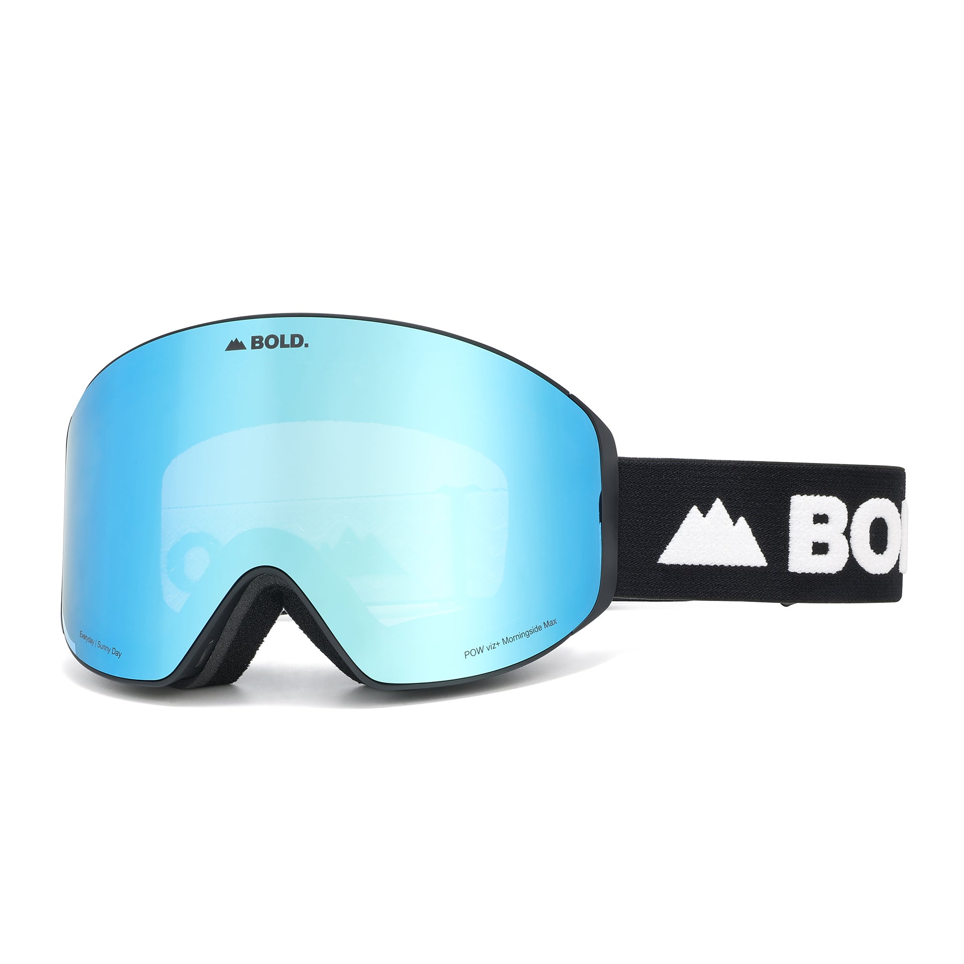goggles side view Morningside Max Ski Goggle Package w/ Bonus Lens & Hard Case