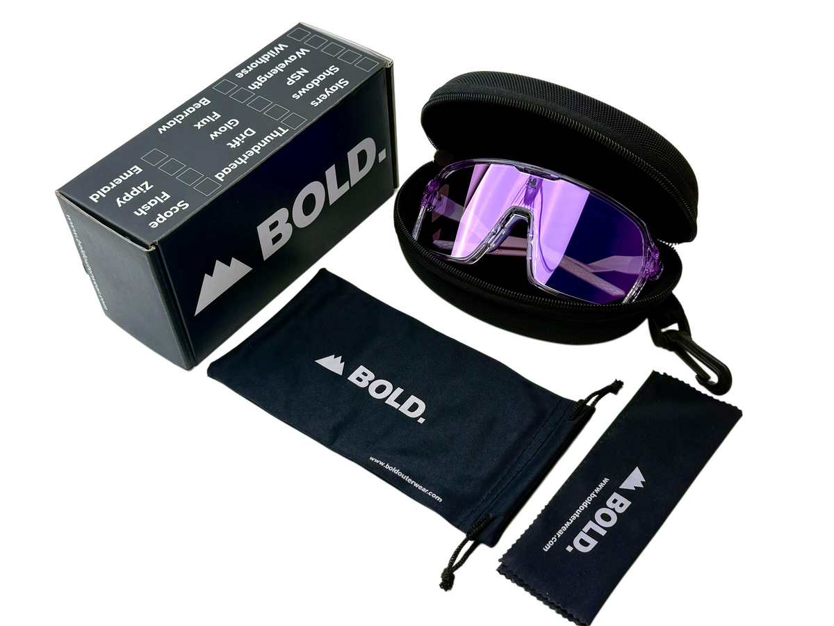 Run Rabbit Run Glow Photochromic Sunglasses Purple