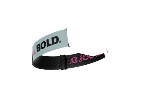 Teal & Pink Ski Goggle Strap