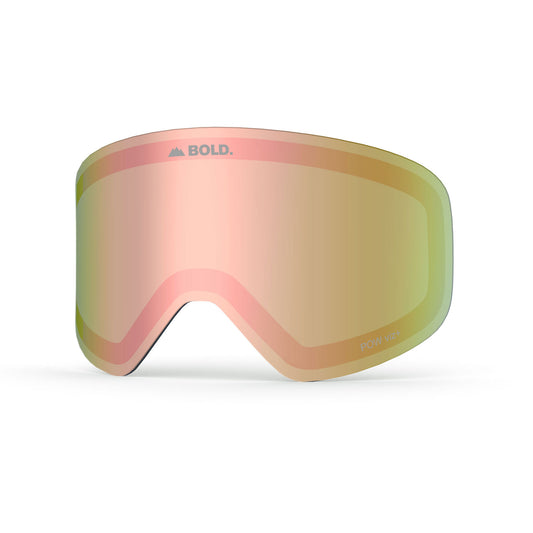 BOLD Morningside Rose Silver Ski Goggle Lens
