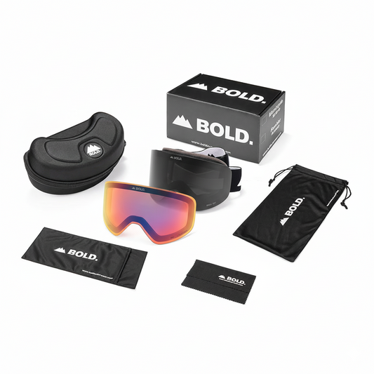 Morningside AutoTint Photochromic Ski Goggle Package w/ Bonus Lens & Hard Case