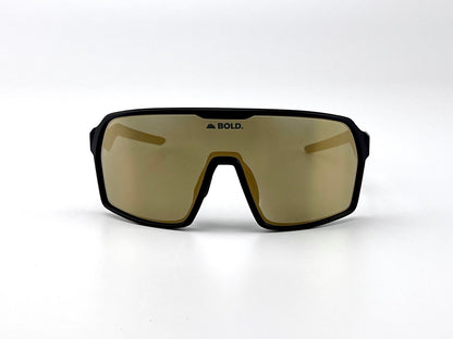 Run Rabbit Run 100 x BOLD Glow Photochromic Sunglasses Black/Gold – front view