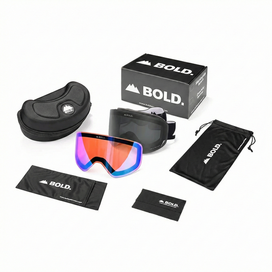 Morningside Max AutoTint Photochromic Ski Goggle Package w/ Bonus Lens & Hard Case