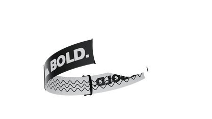 Black & White Ski Goggle Strap