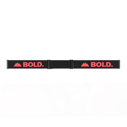 Black & Red Ski Goggle Strap